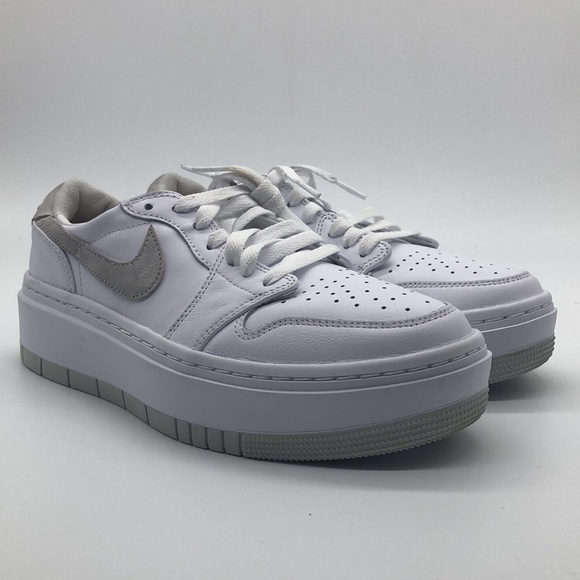Nike Women's Air Jordan 1 Elevate Low White Neutral Grey DH7004 110 - Picture 2 of 4